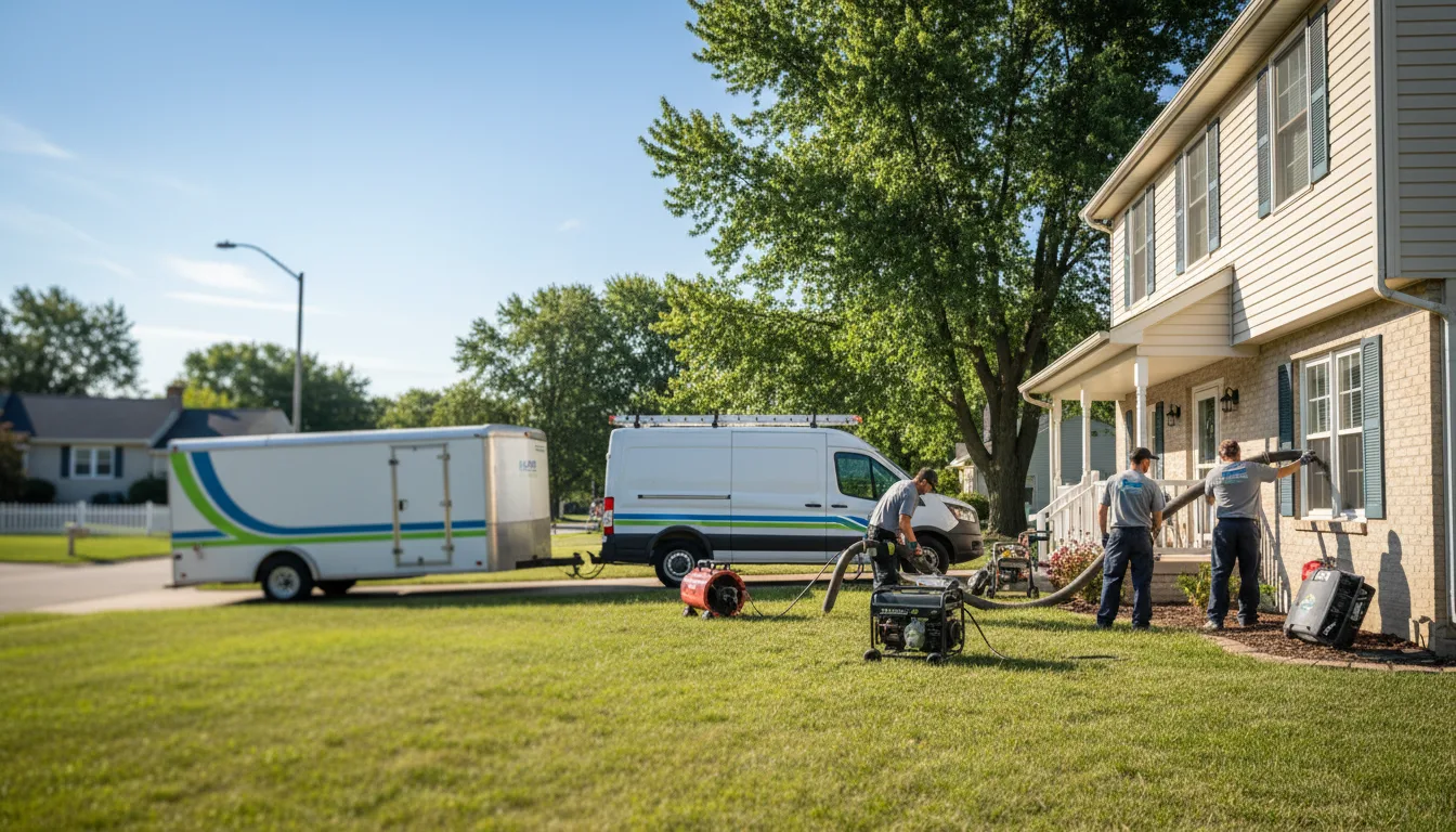 Flooded Basement Restoration And Cleanup With Repair in Derby, IN near me